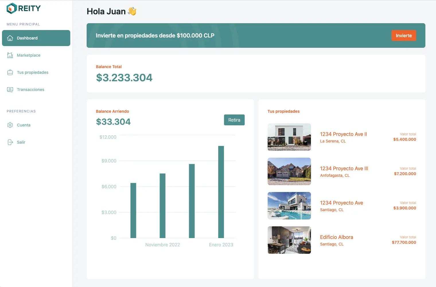 Dashboard Reity